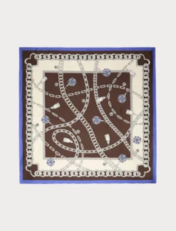 Foulard in twill di seta - BISCOTTO