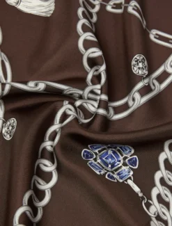 Foulard in twill di seta - BISCOTTO