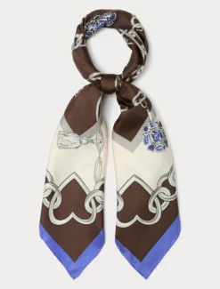 Foulard in twill di seta - BISCOTTO