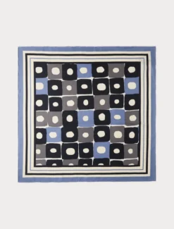 Foulard in twill di seta - GRIGIO MEDIO