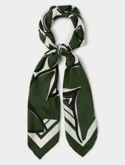 Foulard in twill di seta - VERDE