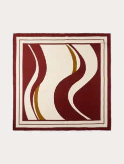 Foulard in twill di seta - VERDE KAKI