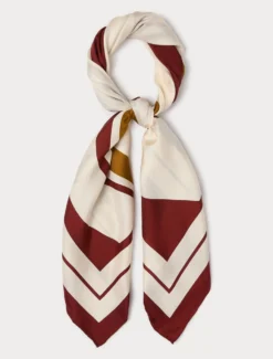 Foulard in twill di seta - VERDE KAKI