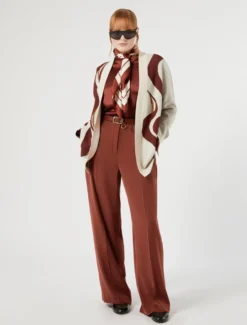 Foulard in twill di seta - VERDE KAKI