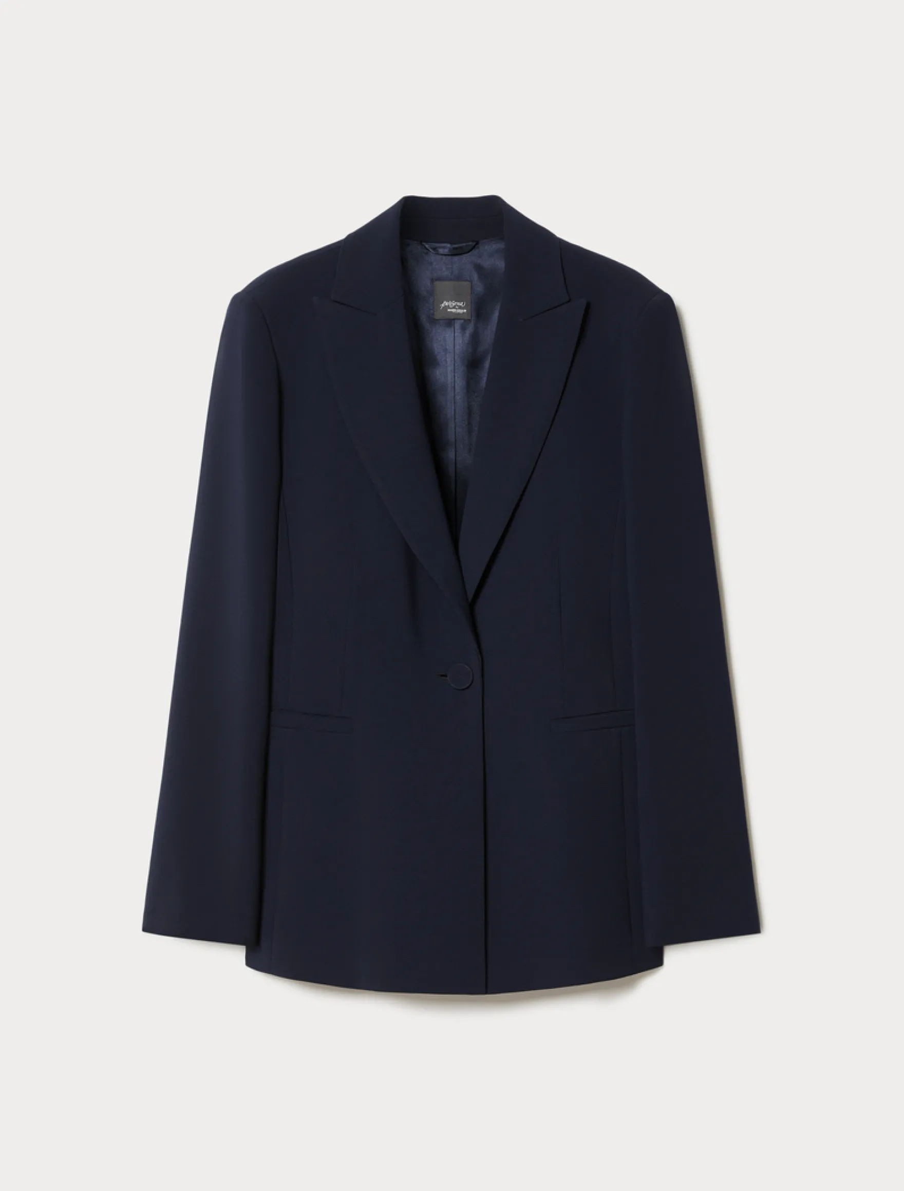 Giacca blazer in cady - BLU NOTTE