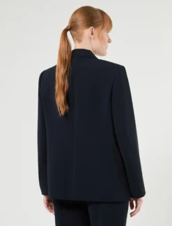 Giacca blazer in cady - BLU NOTTE