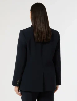 Giacca blazer in cady - BLU NOTTE