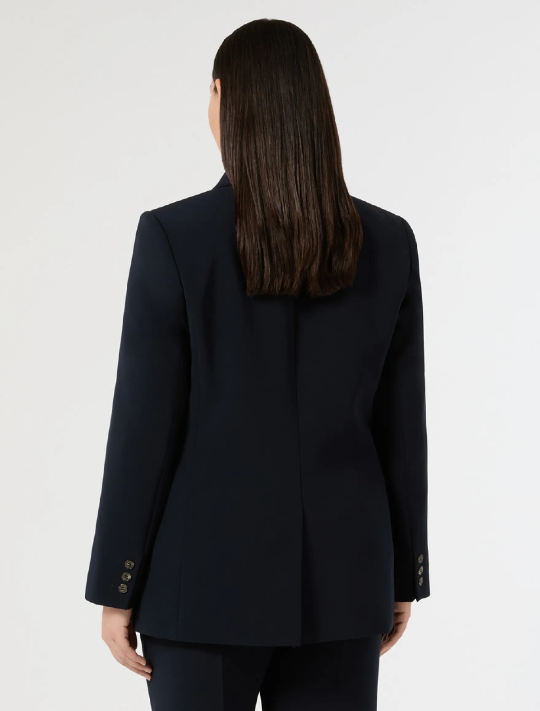 Giacca blazer in cady - BLU NOTTE