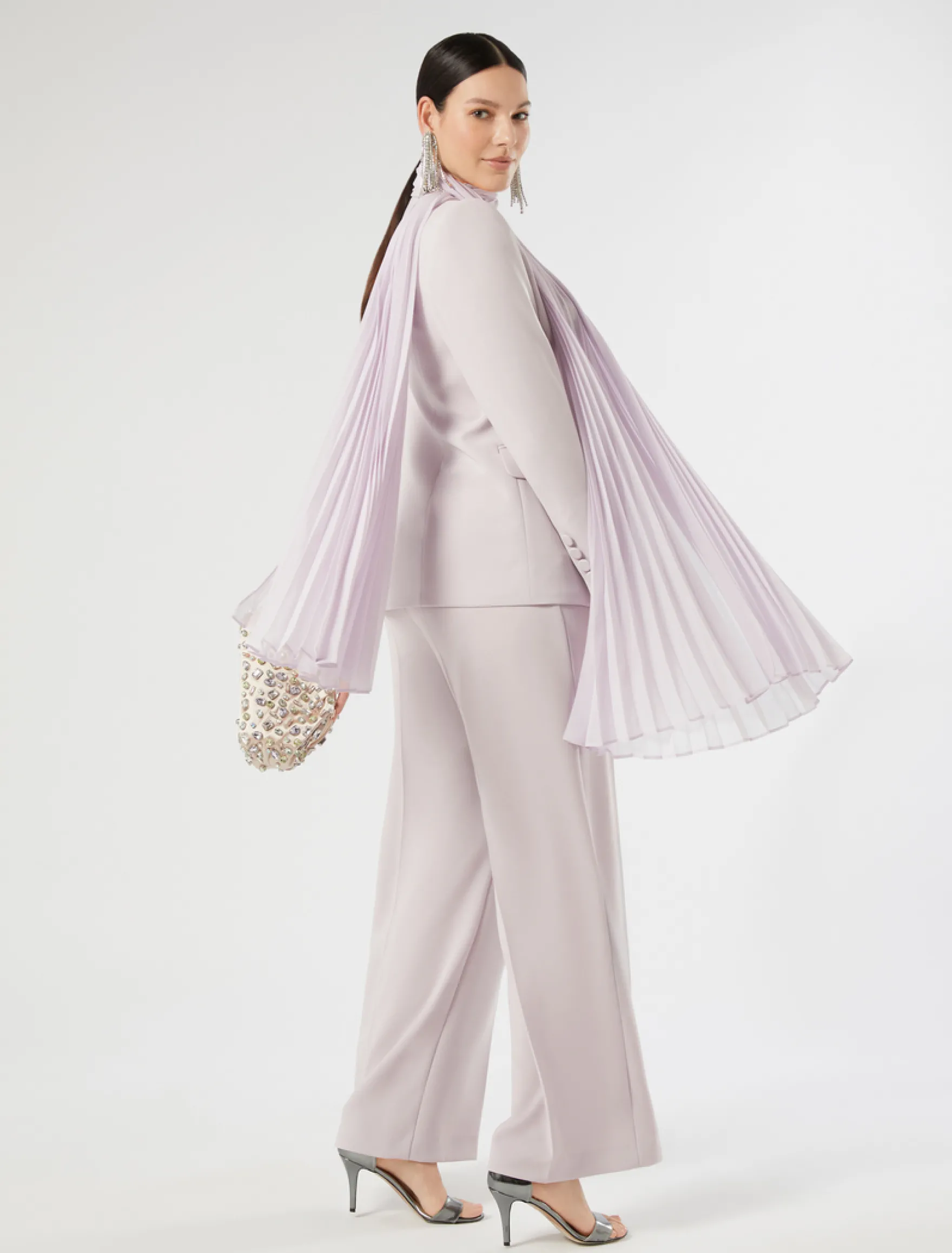 Giacca blazer in cady - LAVANDA