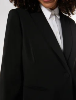 Giacca blazer in cady - NERO