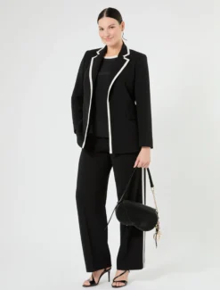 Giacca blazer in cady - NERO