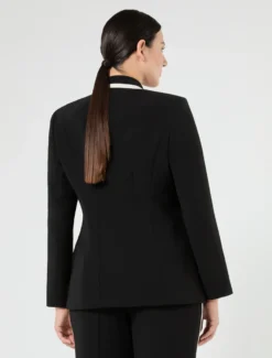 Giacca blazer in cady - NERO