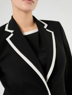 Giacca blazer in cady - NERO