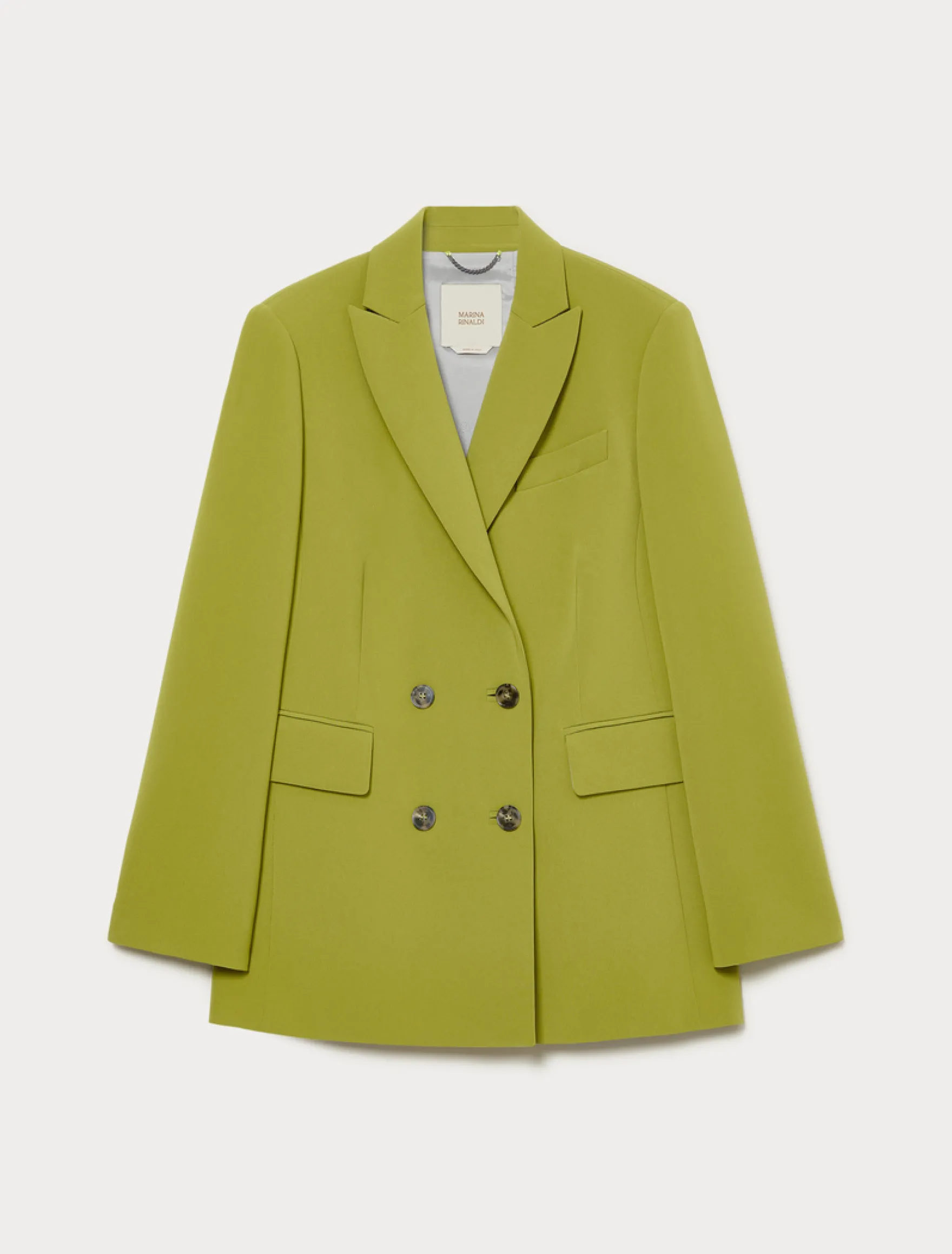 Giacca blazer in cady - VERDE OLIVA