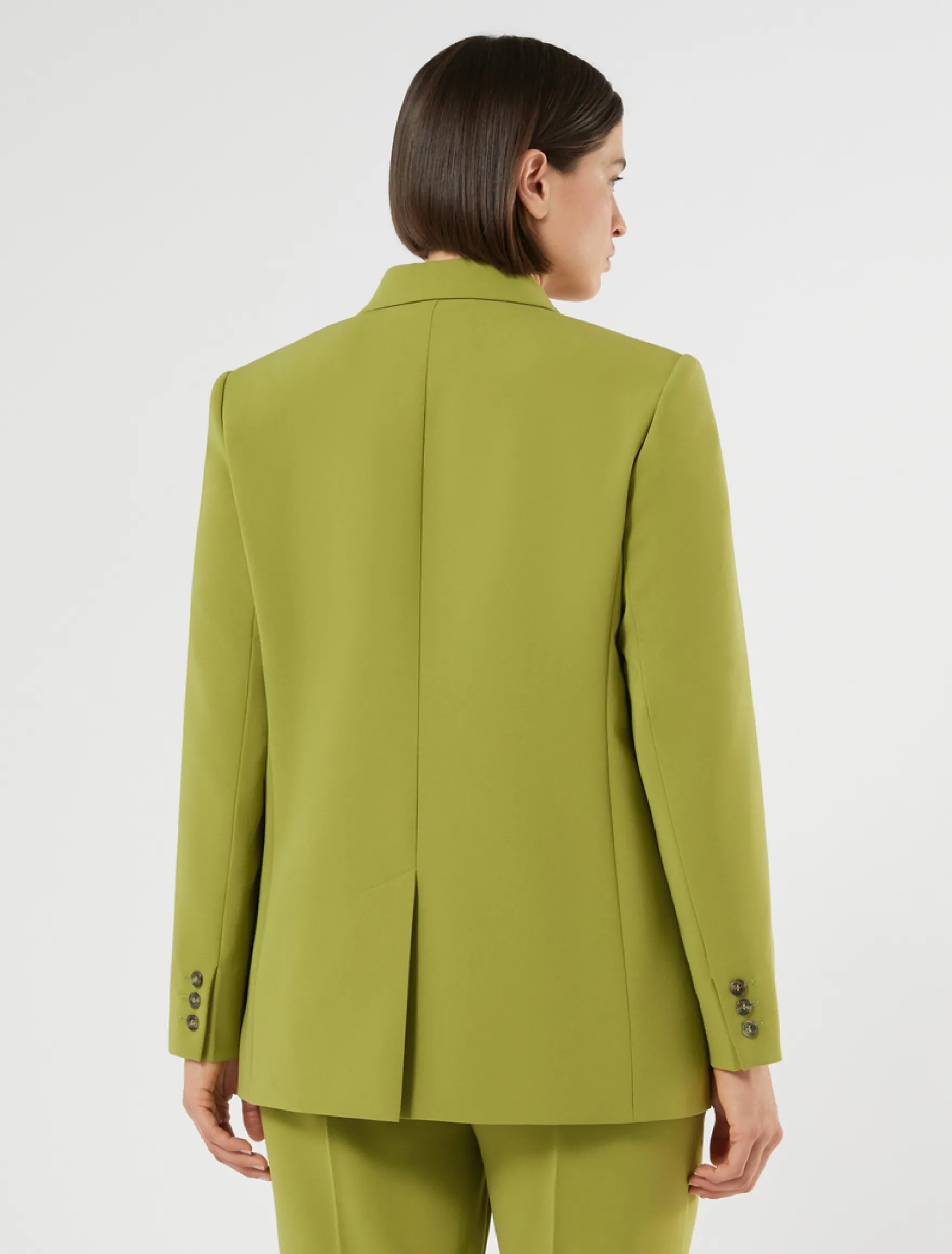 Giacca blazer in cady - VERDE OLIVA