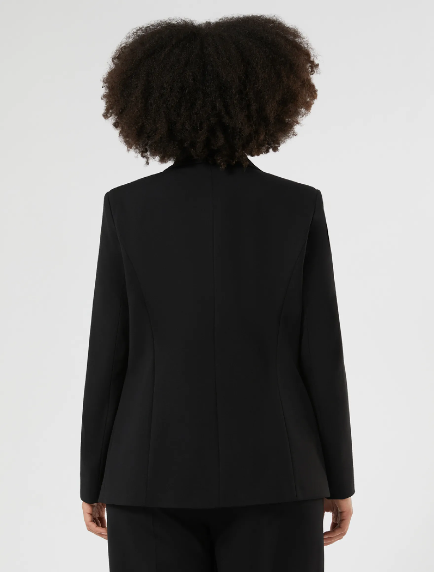 Giacca blazer in jersey - NERO
