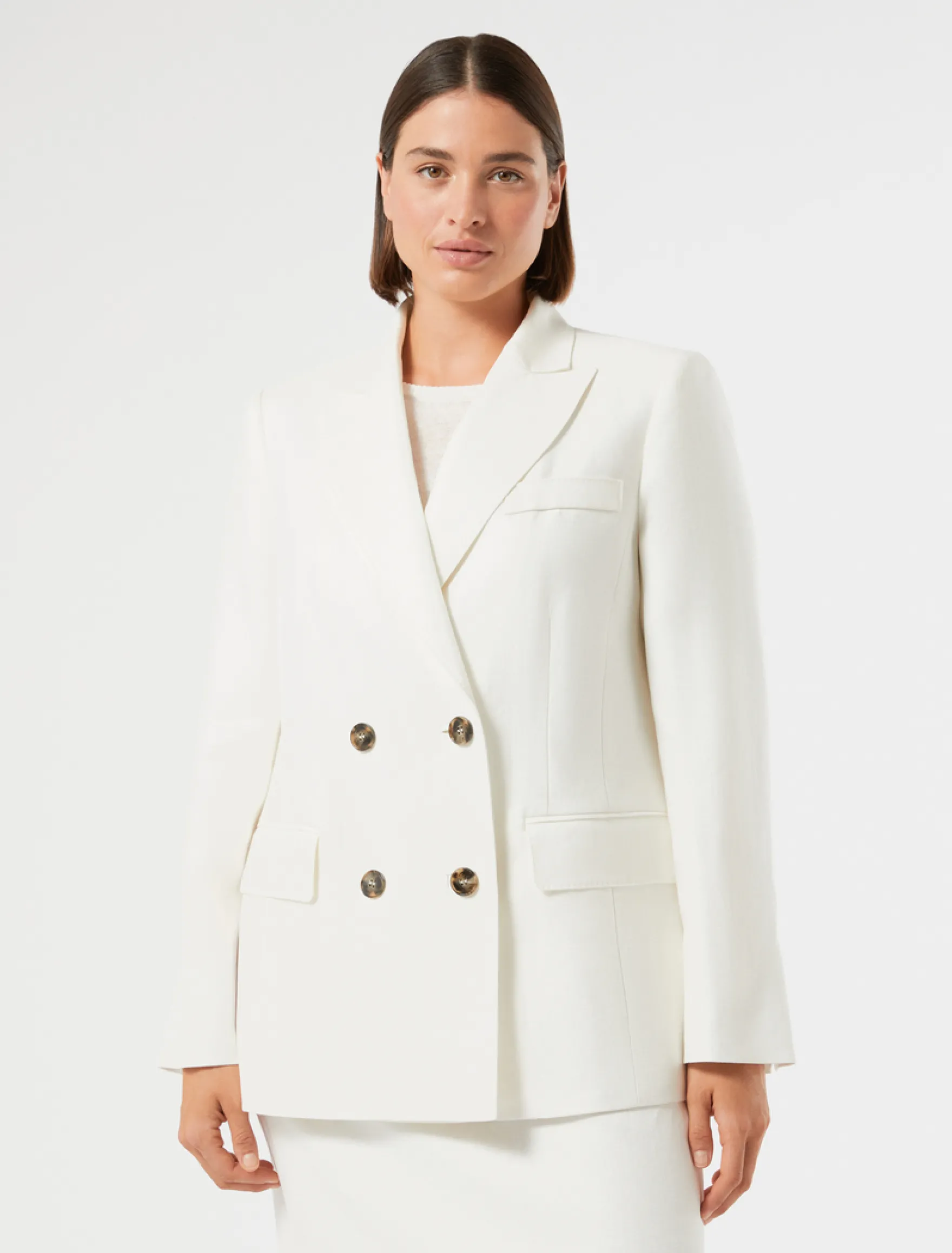 Giacca blazer in lino - BIANCO