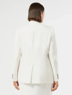Giacca blazer in lino - BIANCO