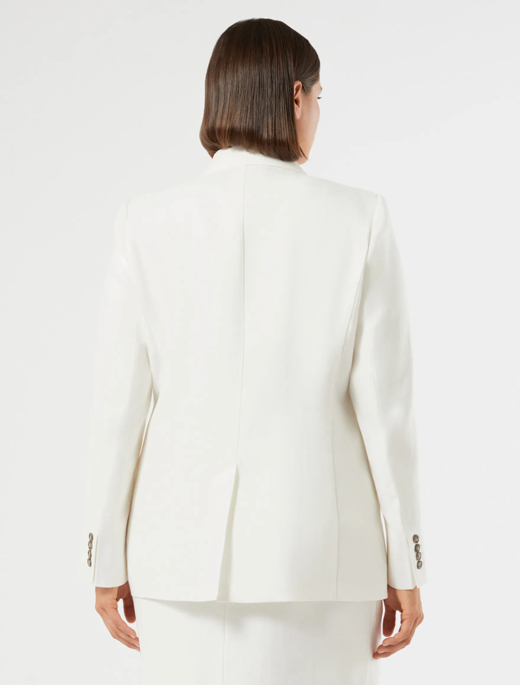 Giacca blazer in lino - BIANCO