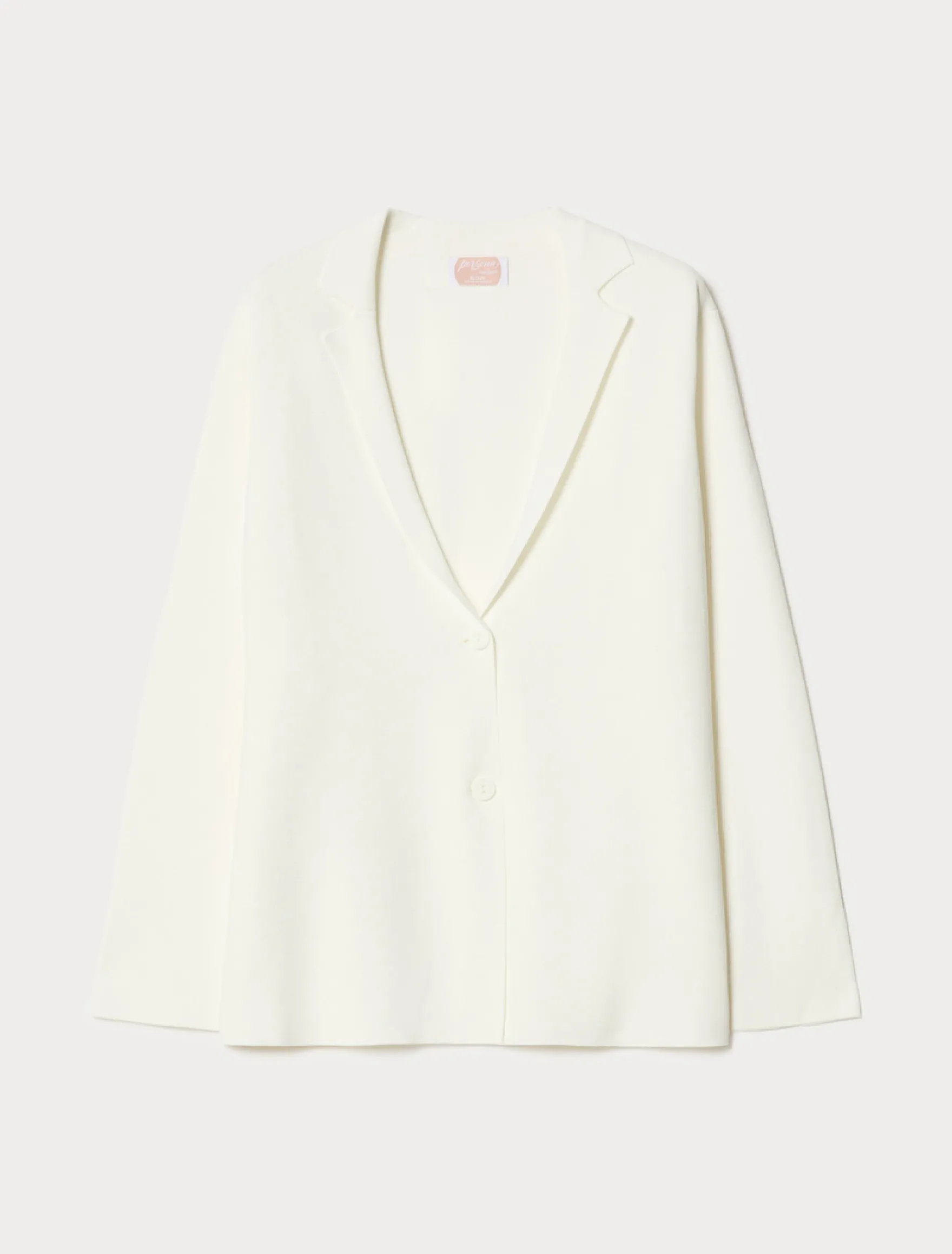 Giacca blazer in maglia - BIANCO