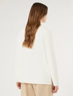 Giacca blazer in maglia - BIANCO