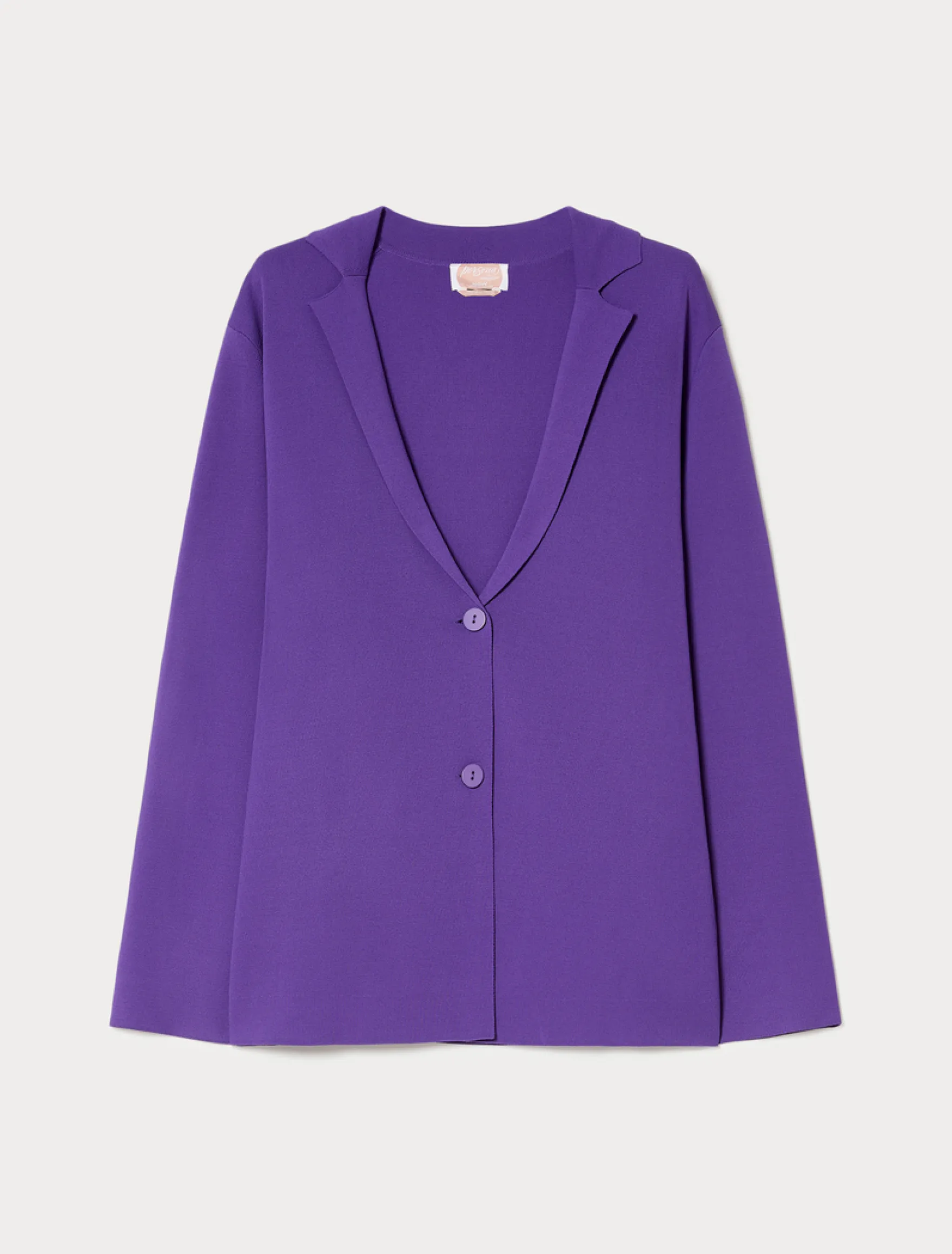 Giacca blazer in maglia - VIOLA