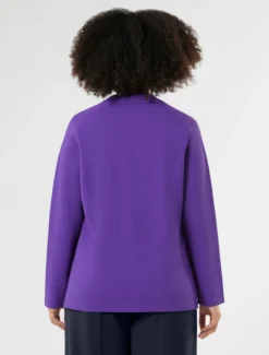 Giacca blazer in maglia - VIOLA