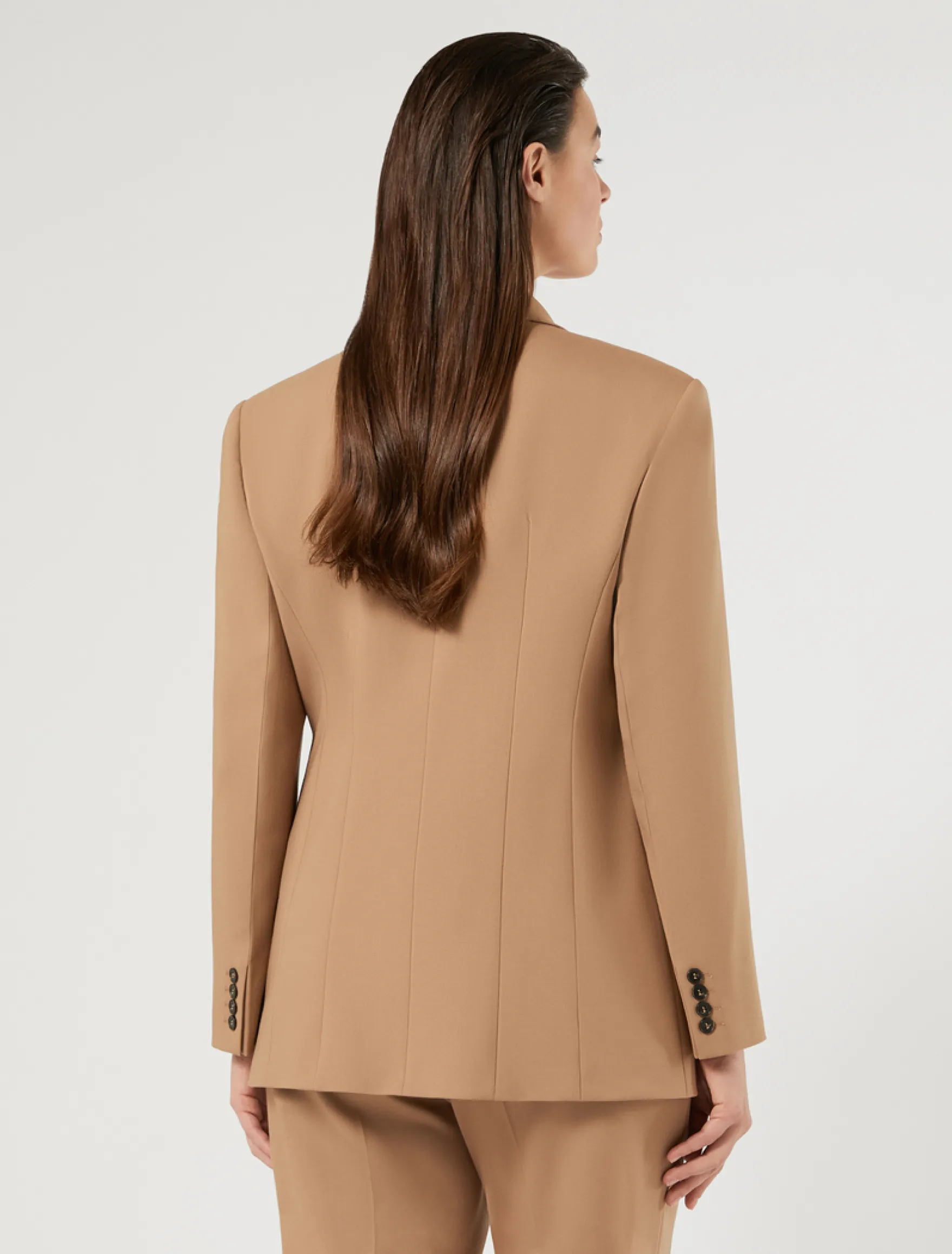 Giacca blazer in pura lana - CAMMELLO