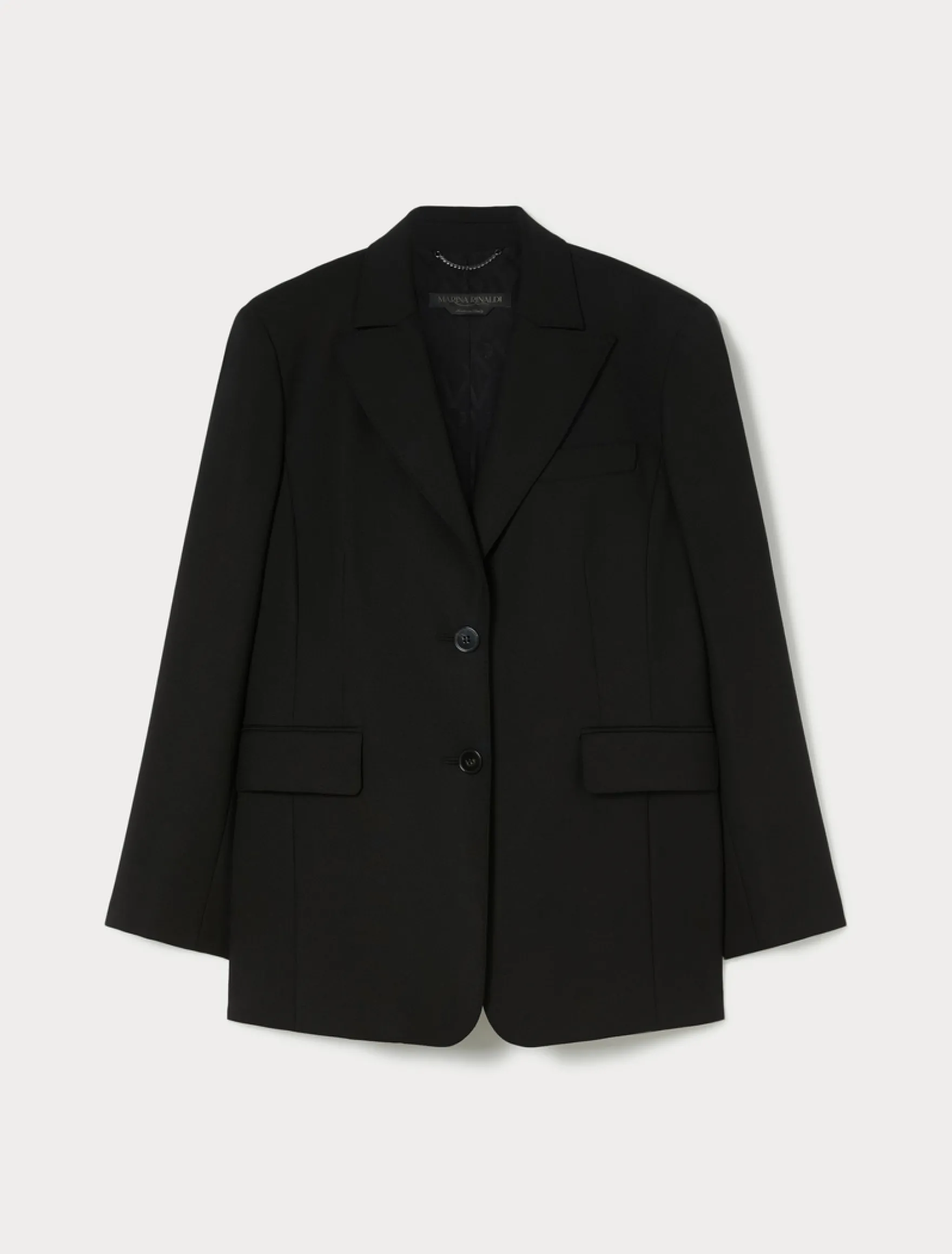 Giacca blazer in pura lana - NERO