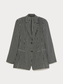 Giacca blazer in seta - BLU NOTTE