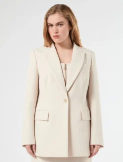 Giacca blazer in tessuto diagonale - ALBINO