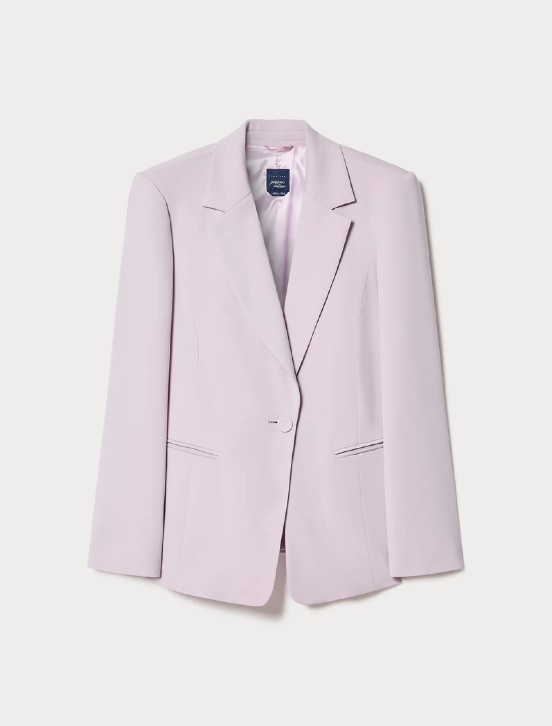 Giacca blazer in tessuto fluido - LAVANDA