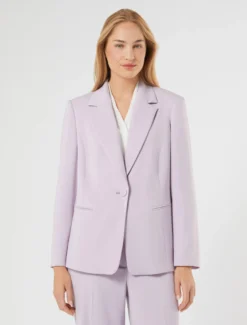 Giacca blazer in tessuto fluido - LAVANDA