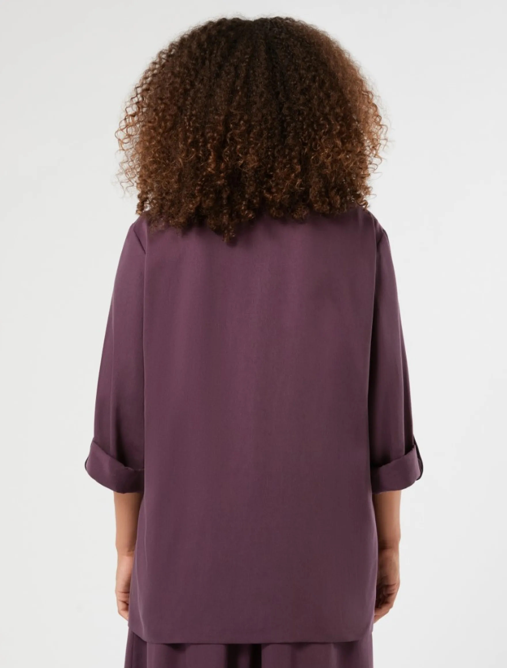 Giacca blazer in twill - PRUGNA