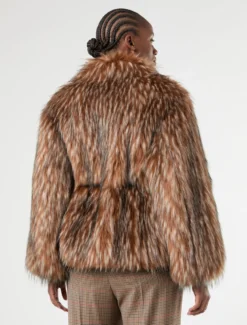 Giacca dalla texture soffice - CAMMELLO