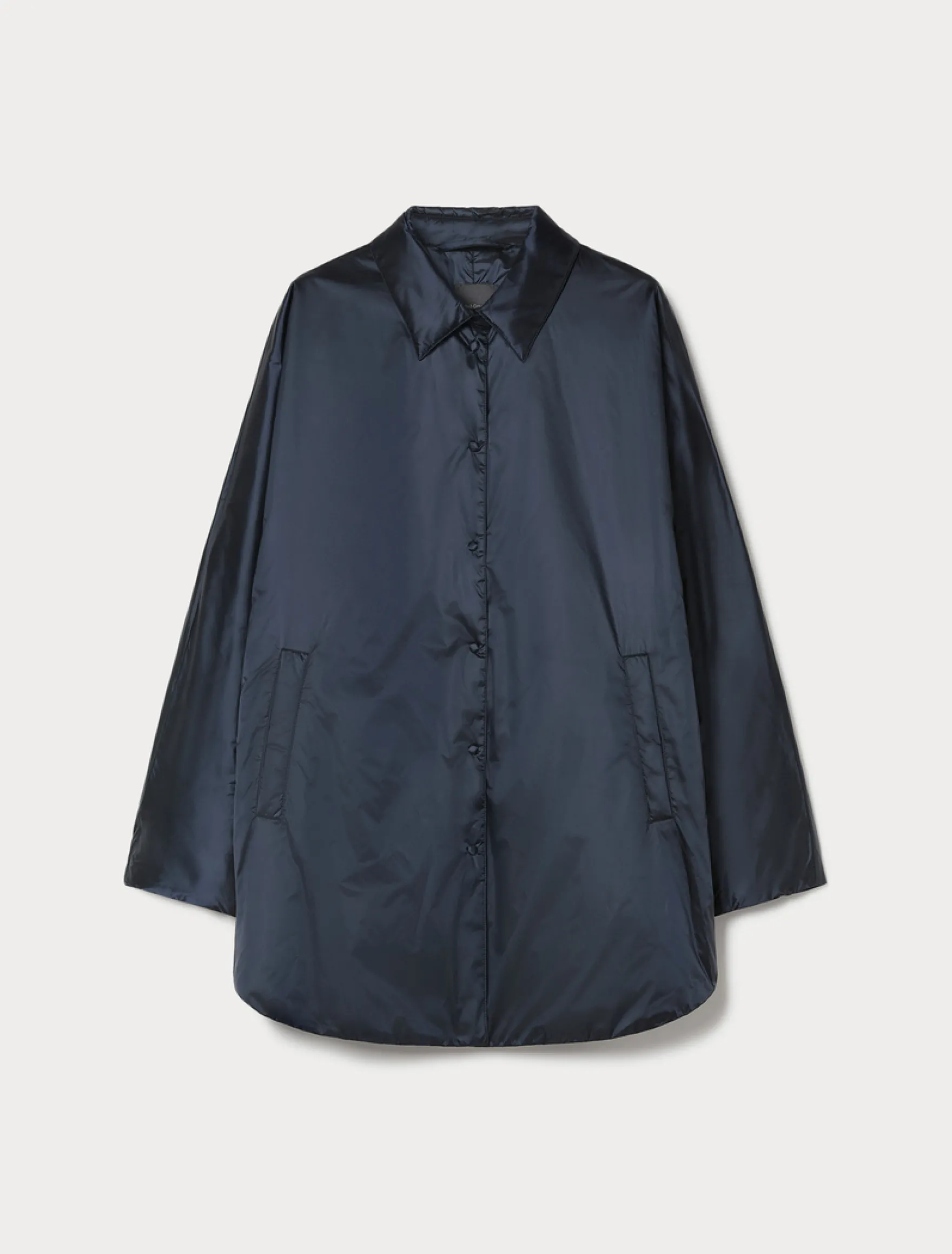 Giacca imbottita in tela di nylon - BLU NOTTE