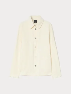Giacca in bull di tencel e cotone - BIANCO