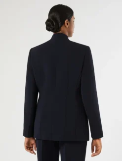 Giacca in cady con nodo - BLU NOTTE