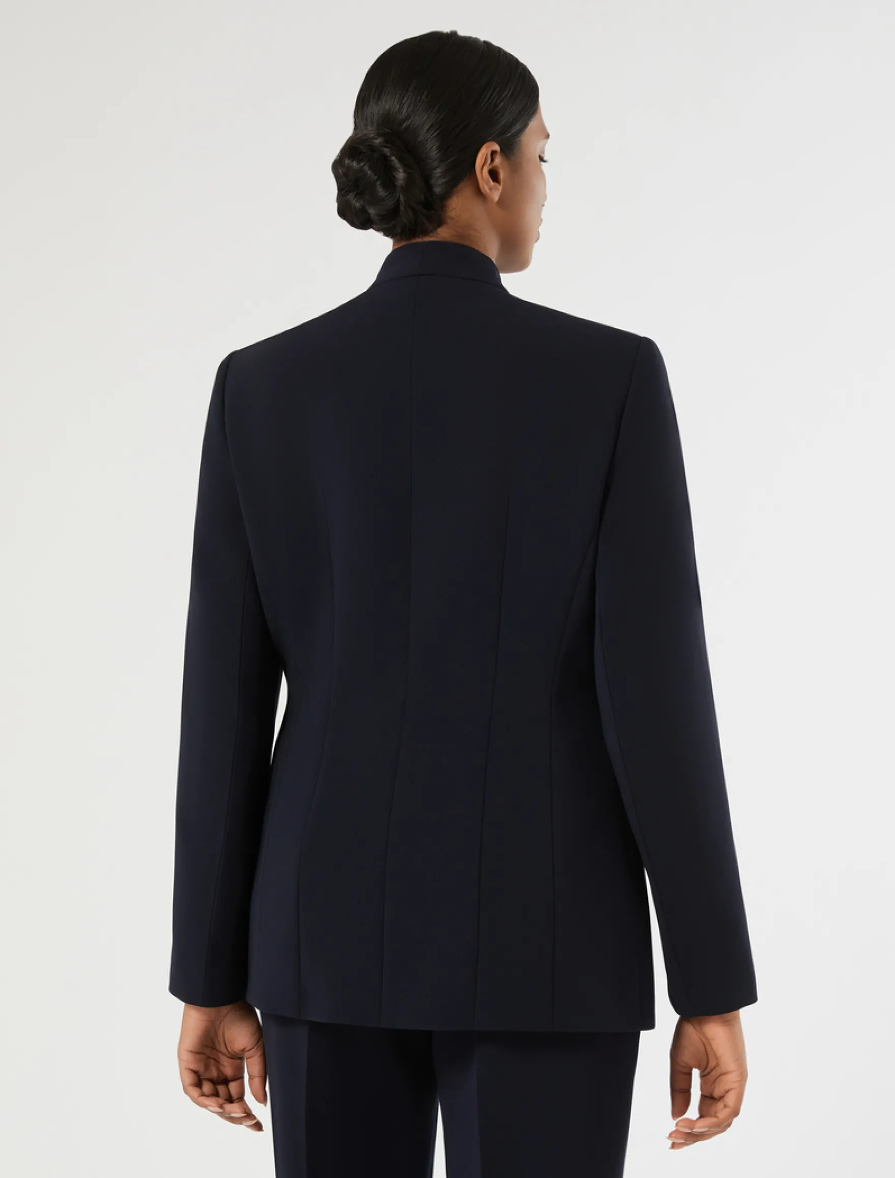 Giacca in cady con nodo - BLU NOTTE