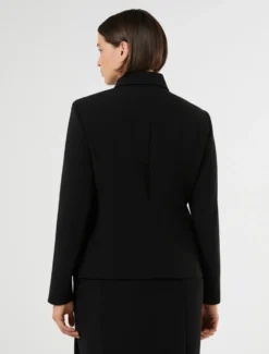 Giacca in cady con tasche - NERO