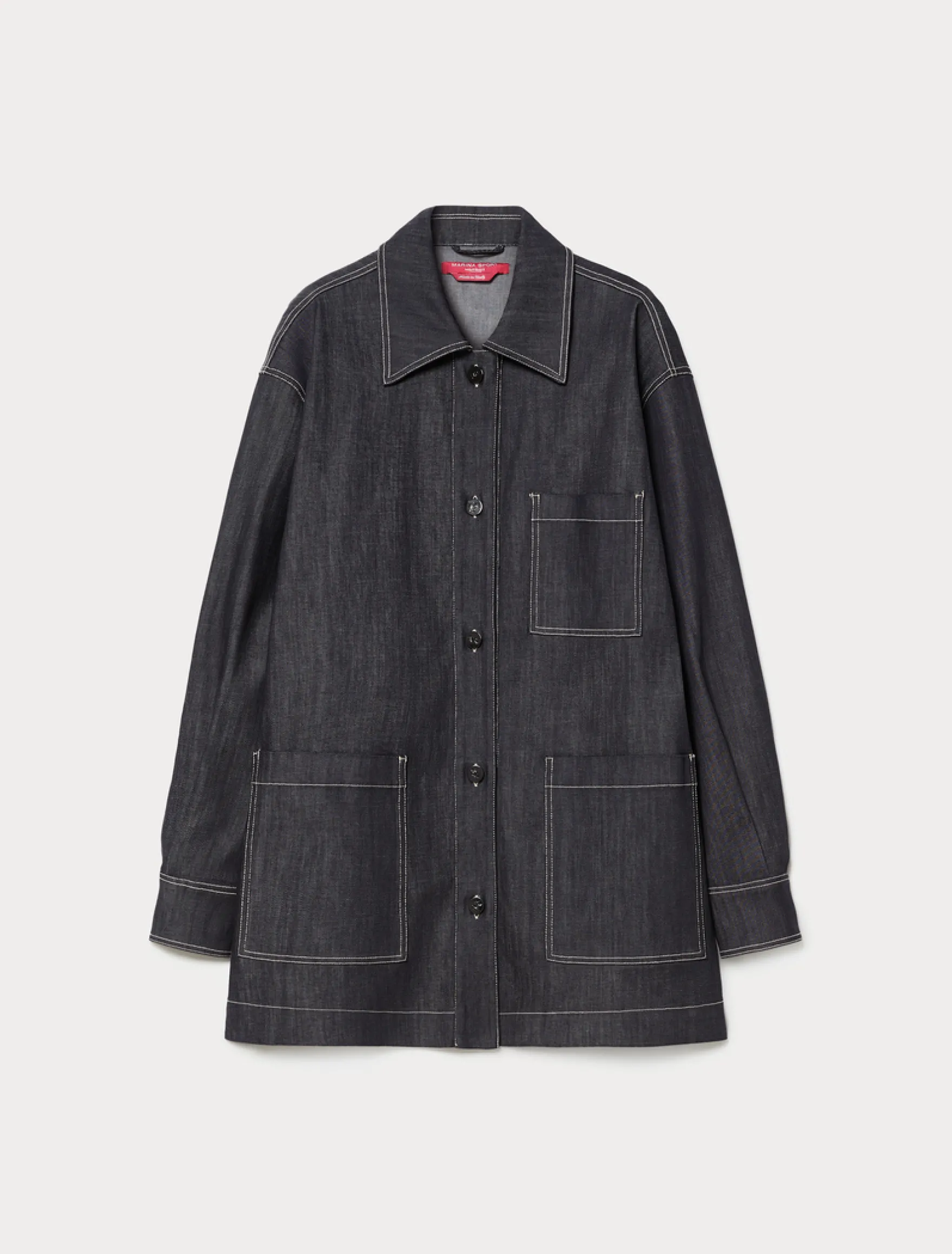 Giacca in cotone stretch - BLU
