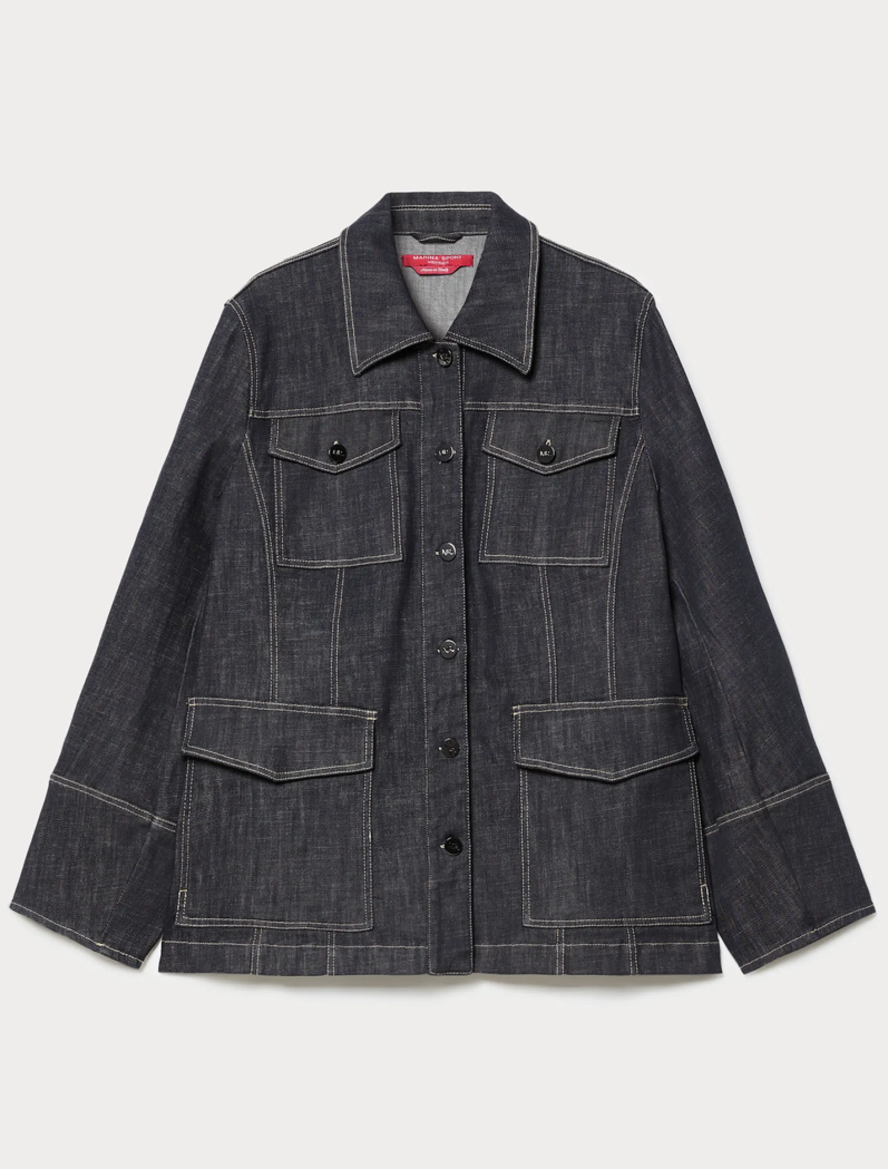 Giacca in cotone stretch - BLU NOTTE