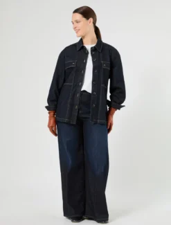 Giacca in denim - BLU NOTTE