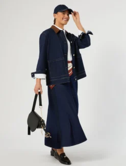 Giacca in denim - BLU NOTTE