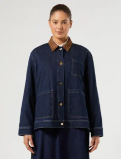 Giacca in denim - BLU NOTTE