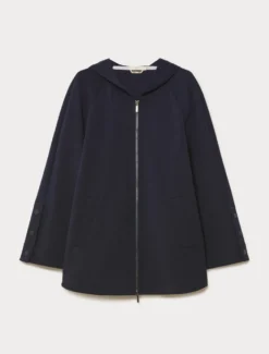 Giacca in jersey double - BLU NOTTE