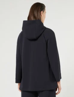Giacca in jersey double - BLU NOTTE