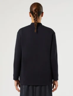Giacca in jersey double - BLU NOTTE