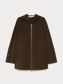 Giacca in jersey double - MARRONE SCURO