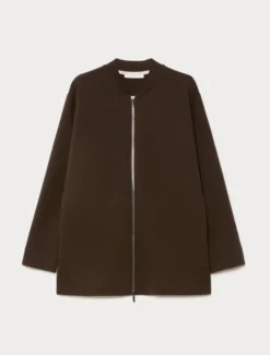 Giacca in jersey double - MARRONE SCURO